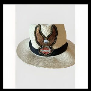 Harley Davidson Straw Cowboy Hat